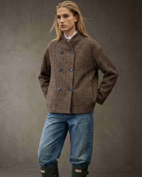 CAMILLE | Soft Stand Jacket | Tweed