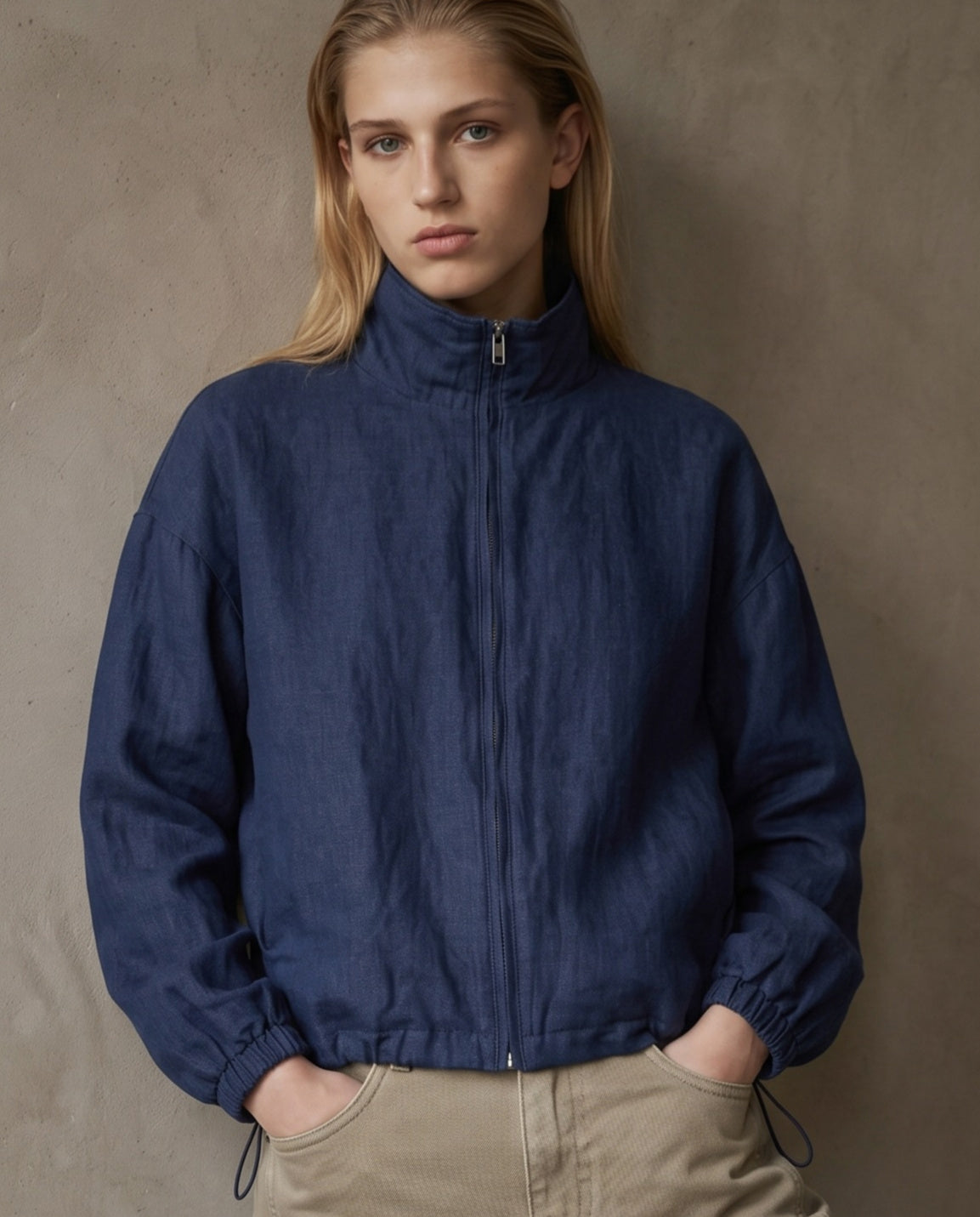 LISSI | Utility Jacket | Denim Blue