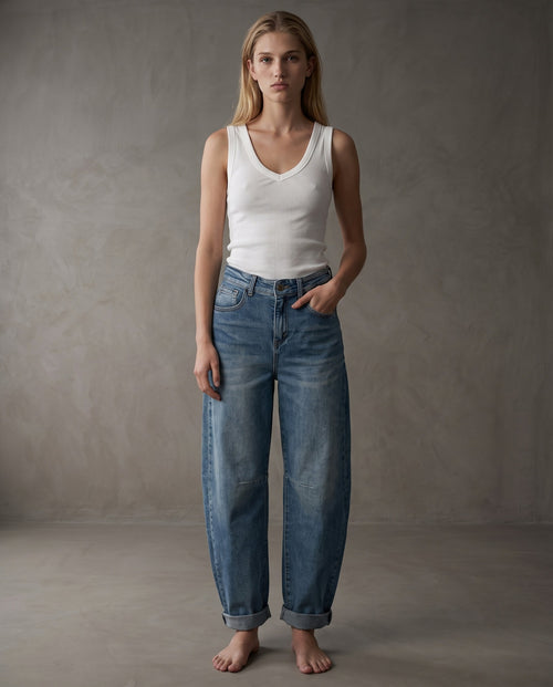 AYA | Ribbed Vest | Ecru