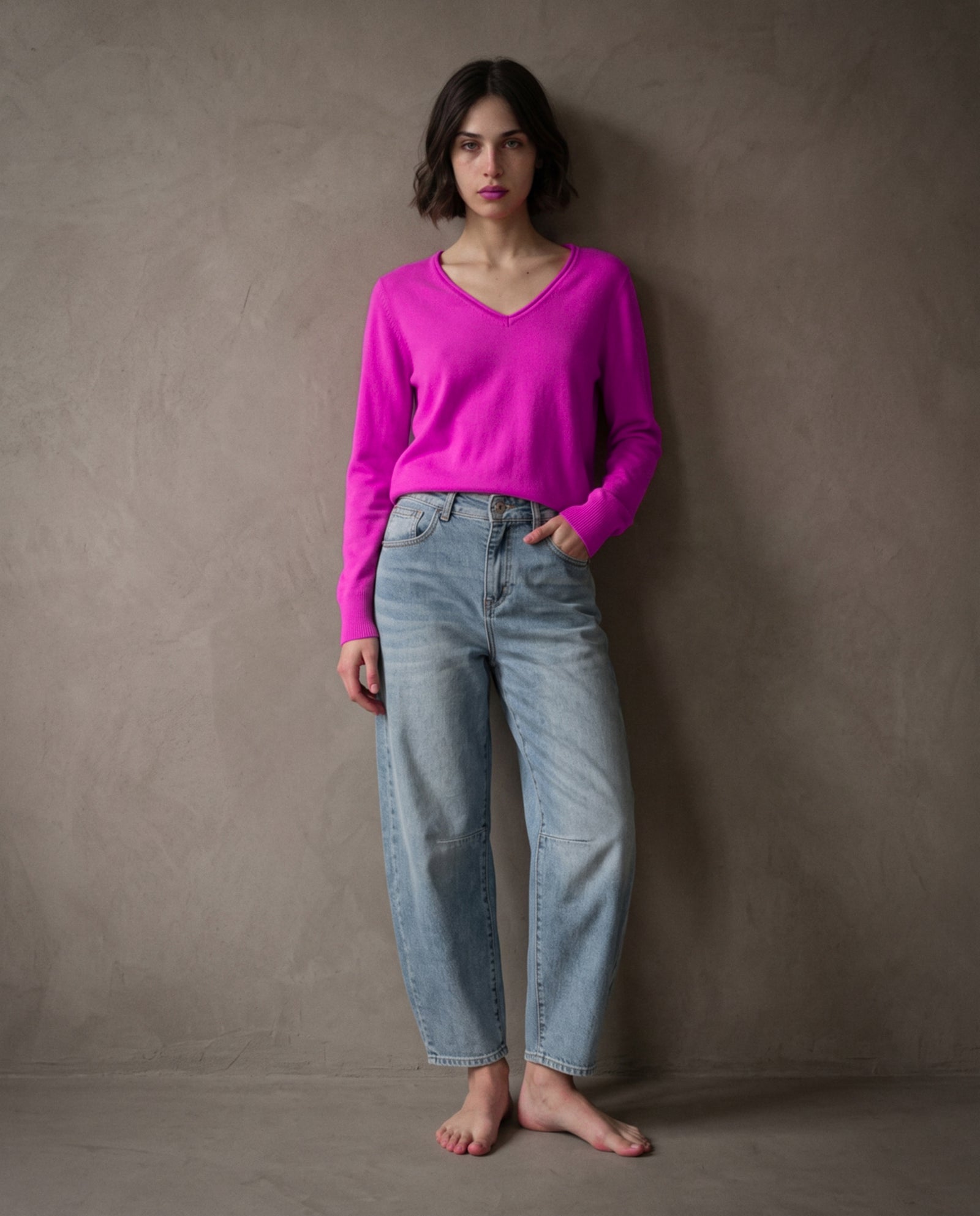 JOELLE | Cashmere Enriched Jumper | Bonbon