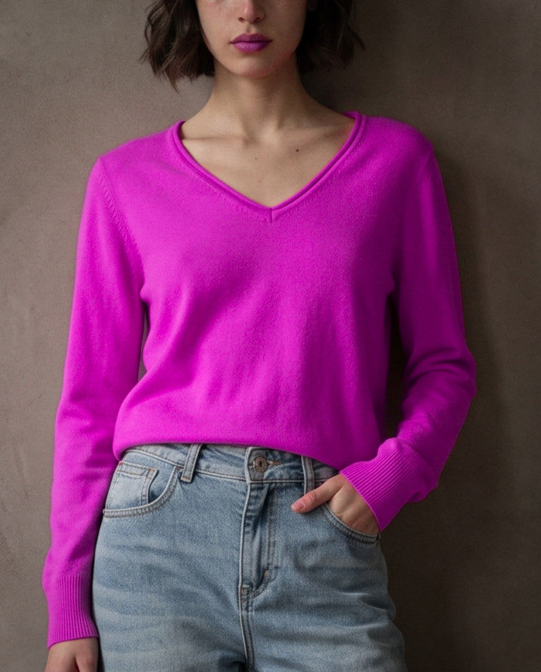JOELLE | Cashmere Enriched Jumper | Bonbon