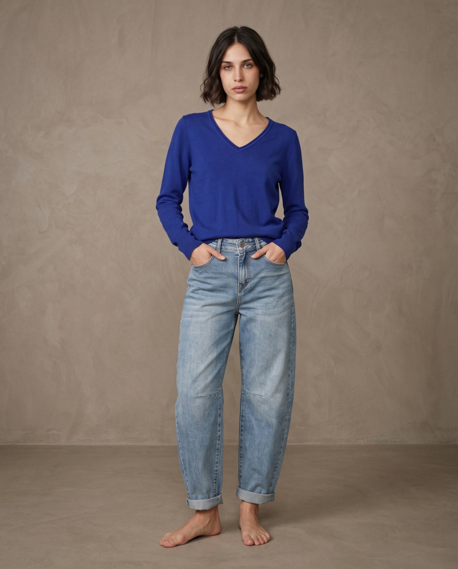 JOELLE | Cashmere Enriched Jumper | Royal
