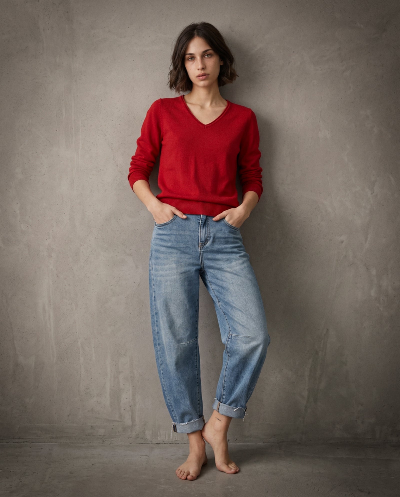 JOELLE | Cashmere Enriched Jumper | Rust