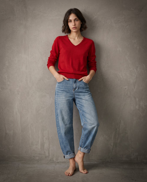 JOELLE | Cashmere Enriched Jumper | Rust