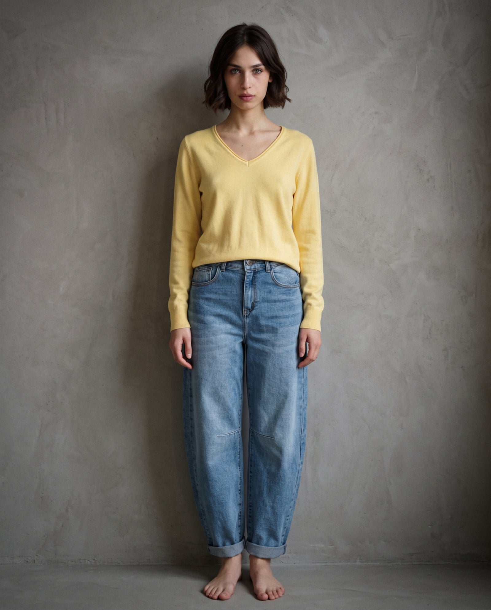 JOELLE | Cashmere Enriched Jumper | Yellow
