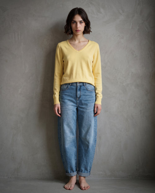 JOELLE | Cashmere Enriched Jumper | Yellow
