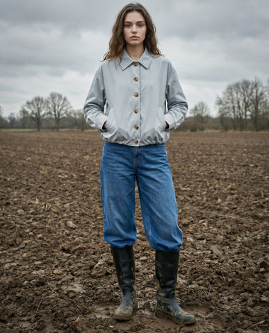 GILA | Cotton Gilet | Vintage Wash Ecru