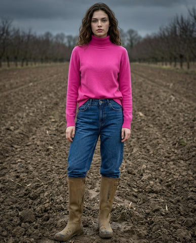 ALIA | Cashmere Enriched Crew Neck | Blue