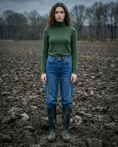 ALIA | Cashmere Enriched Crew Neck | Blue