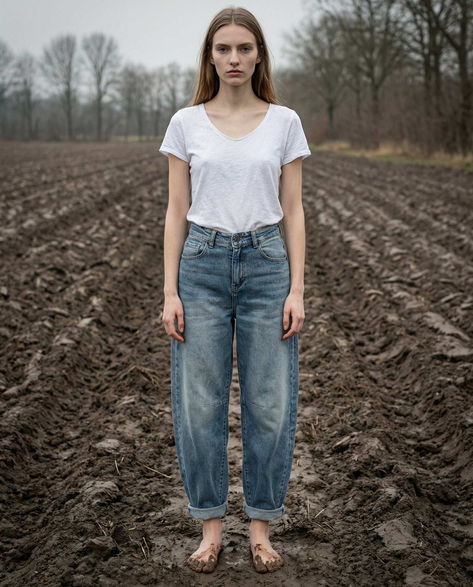 SAMI | Barrel Cut Jeans | Faded Wash