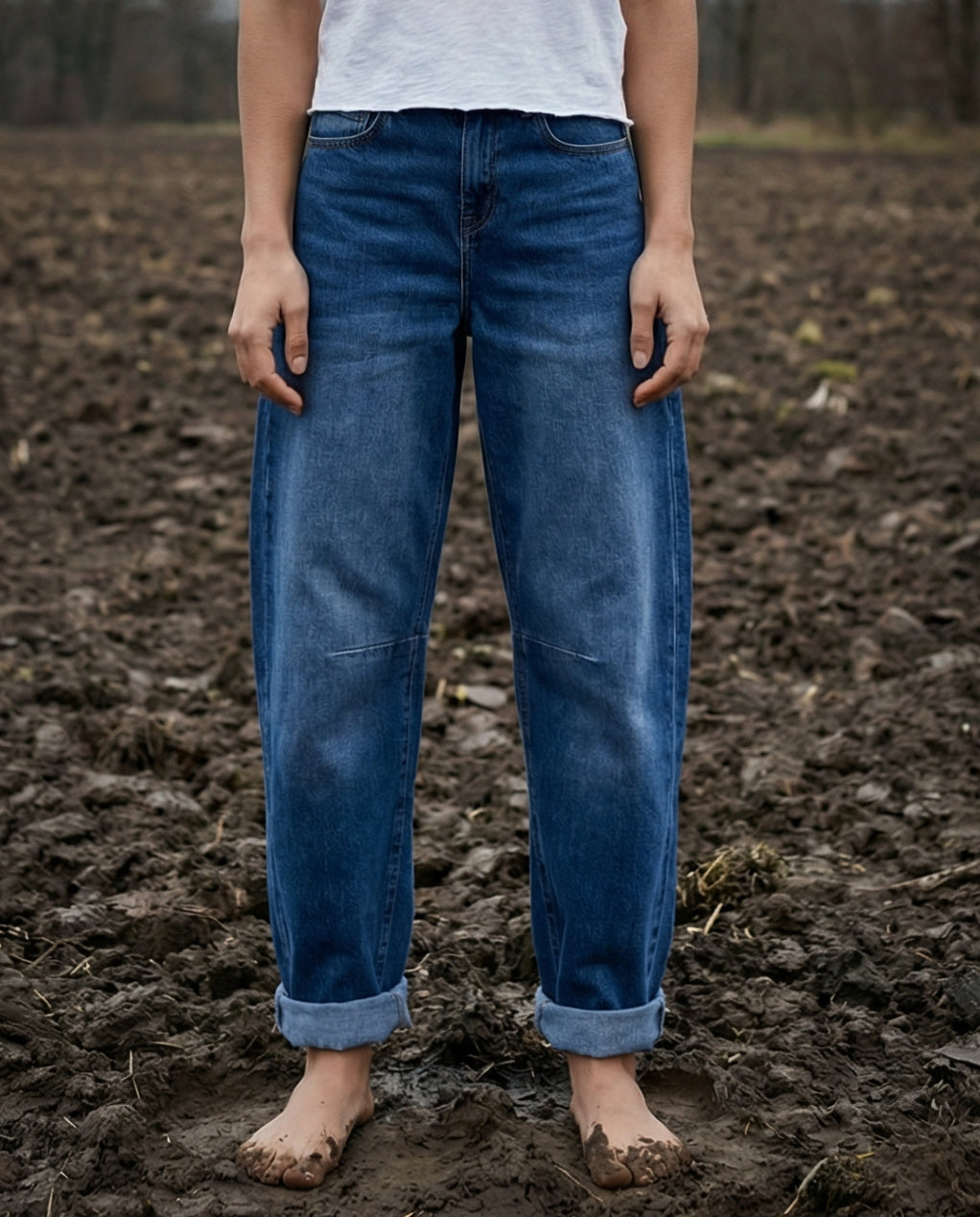 SAMI | Barrel Cut Jeans | Vintage Denim Wash