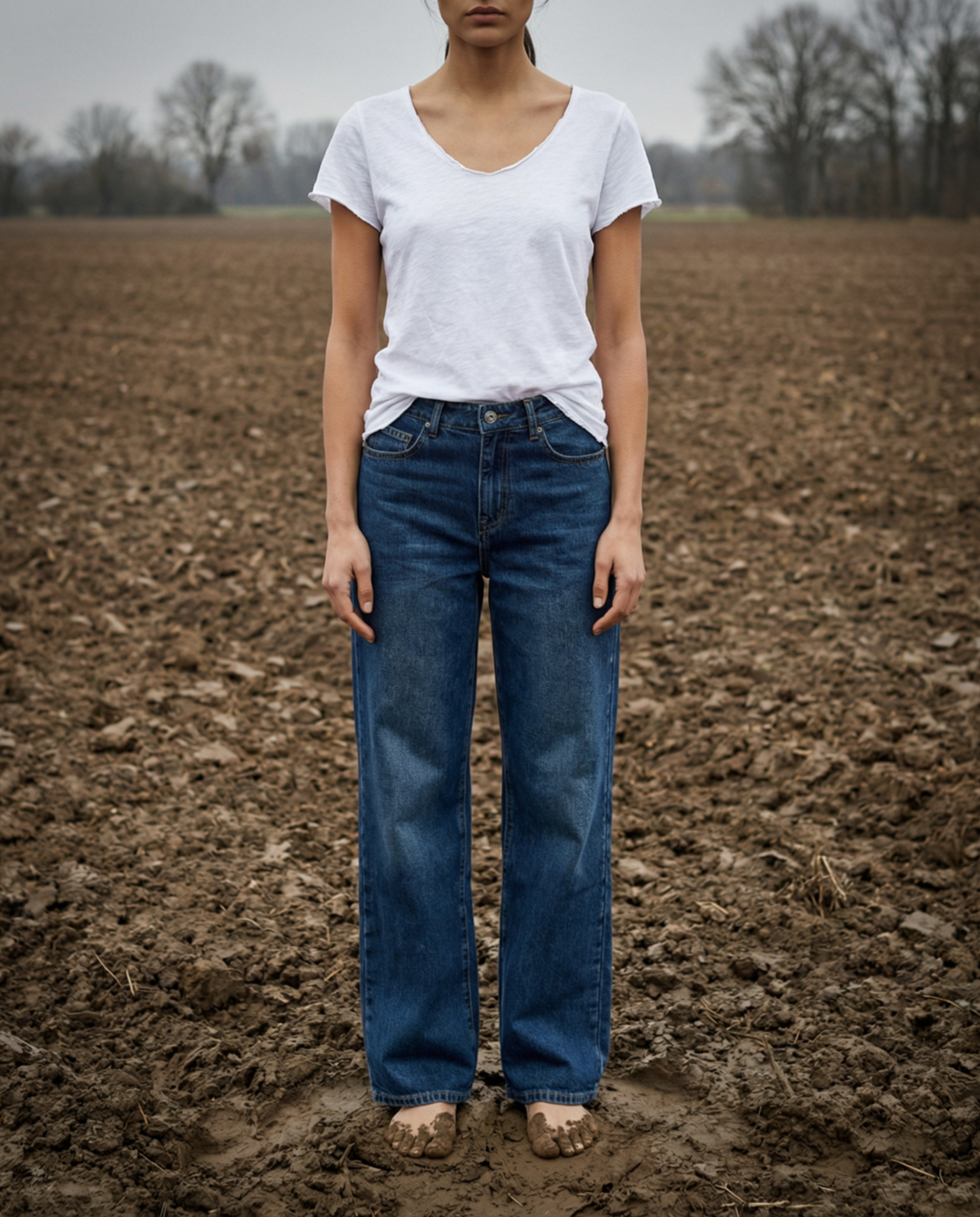 TEHILA | Wide Cut Leg Jeans | Indigo Blue