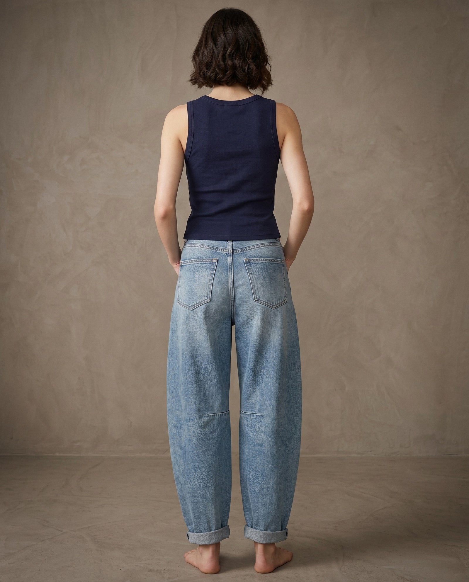 AYA | Ribbed Vest | Navy
