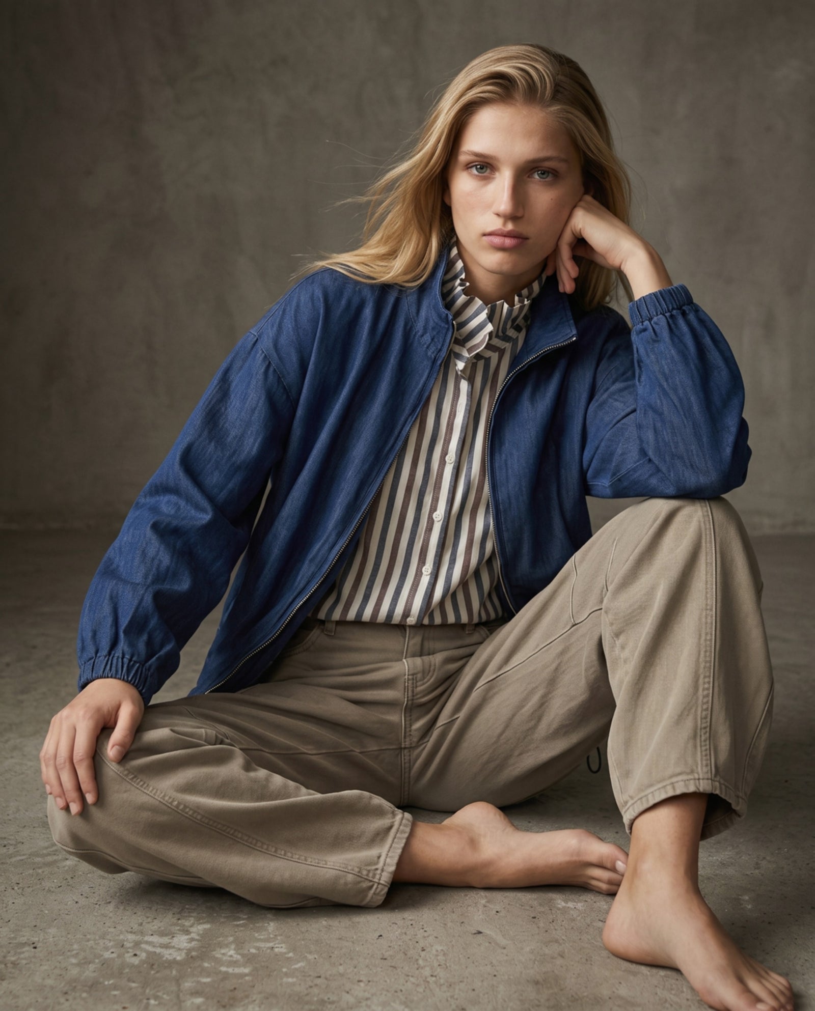 LISSI | Utility Jacket | Denim Blue