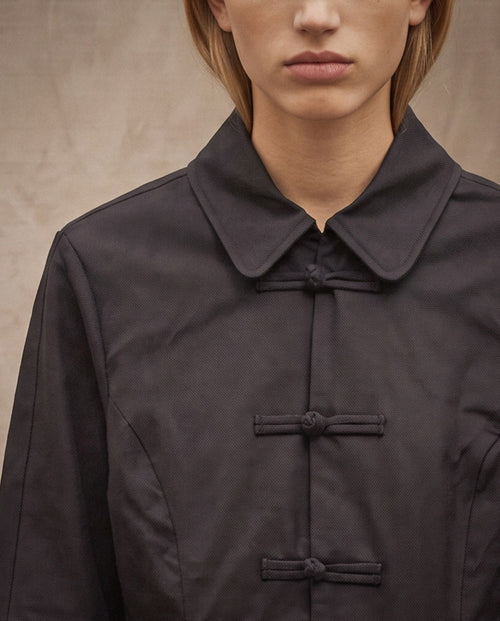 Solène | Knot & Loop Jacket | Black