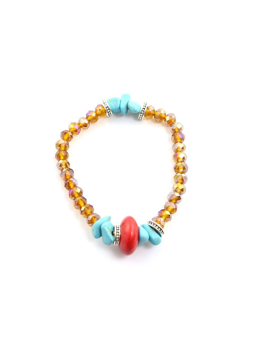 TAJA - Turquoise & Stone Bracelet