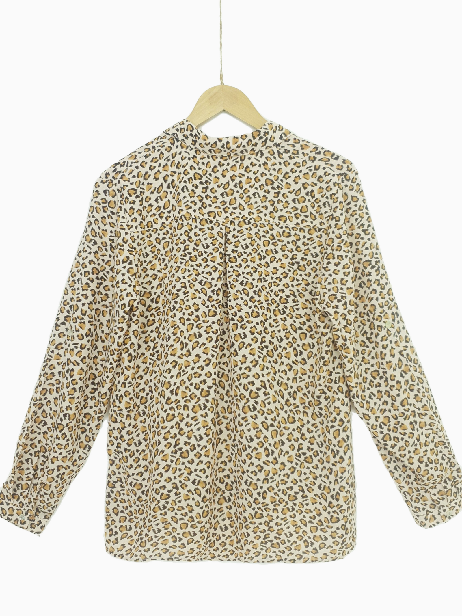 EVA | Leopard Print Fluid Shirt | Tan
