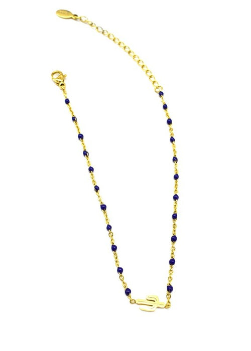 CACTUS - Bracelet - Gold & Blue