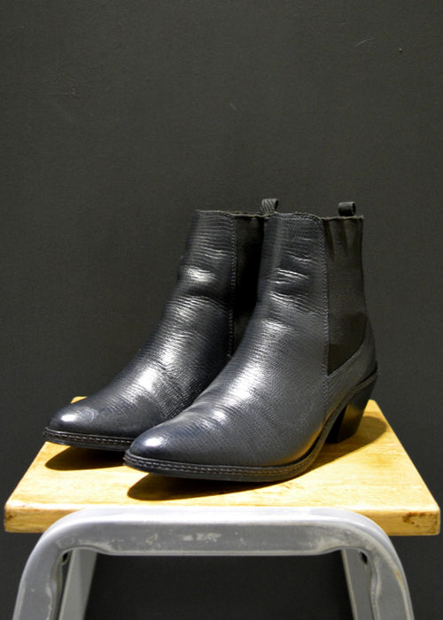 Preworn | Preloved - 'HUDSON' Rock Chic Chelsea  Boot - Size 6.5 UK