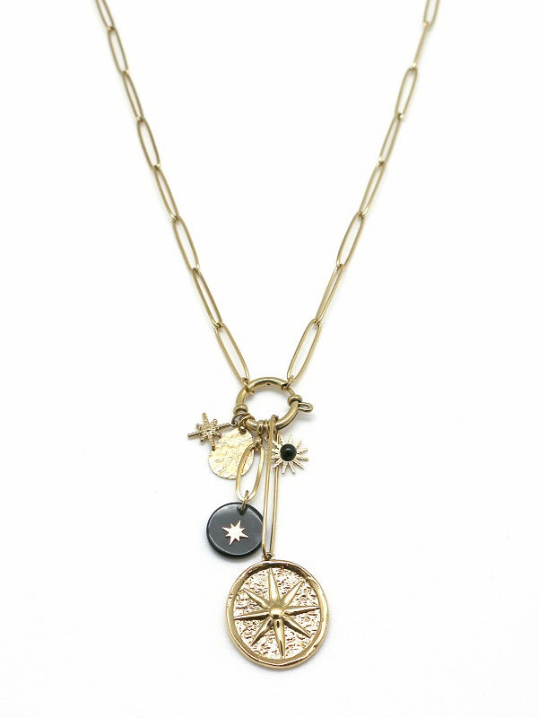 Star & Sun Pendent Necklace