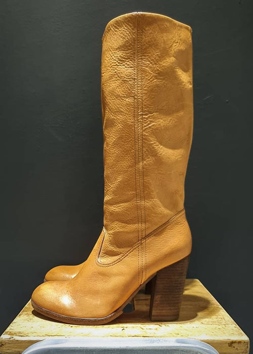 PREWORN | Preloved - 'ASH' Calf Boot - Size 4 UK