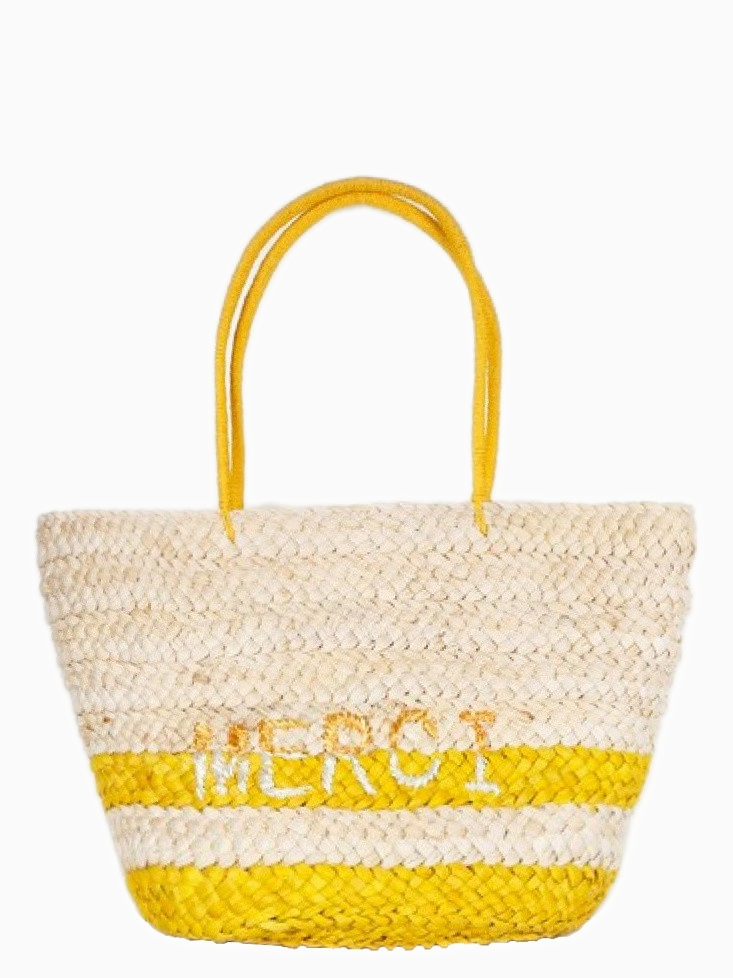 MERCI | Jute Shopper Bag | Yellow
