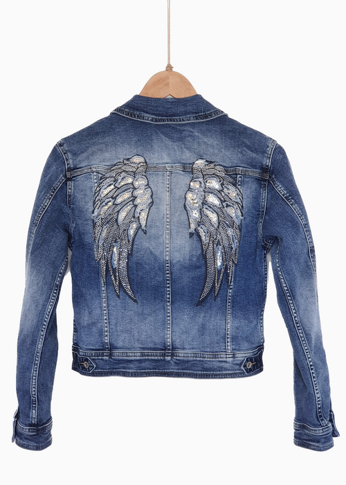 RAPHAELLE | Angel Wing Jacket | Indigo Denim