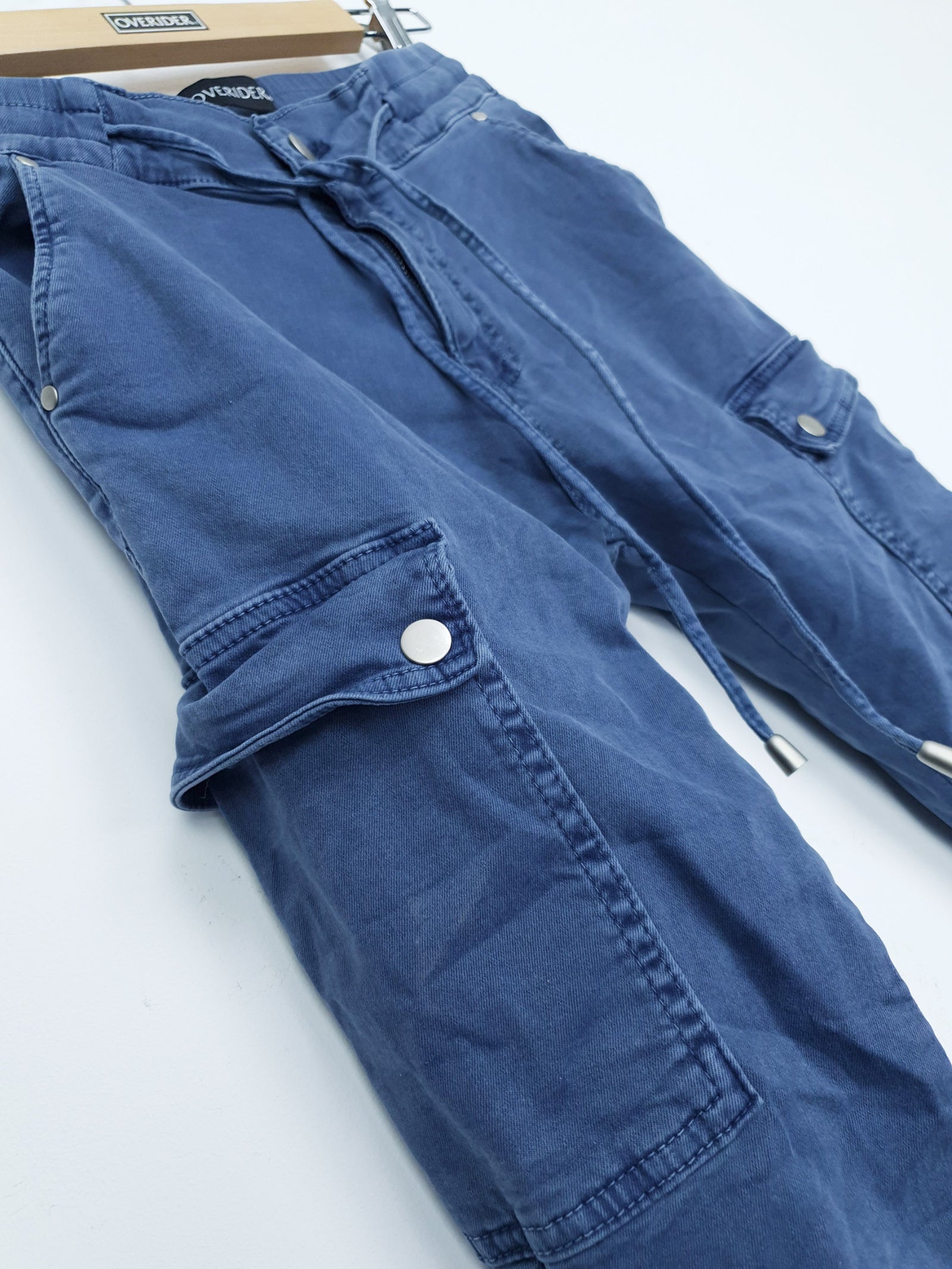 NATACHA  - Combat  Pocket Jeans  -  Denim Blue