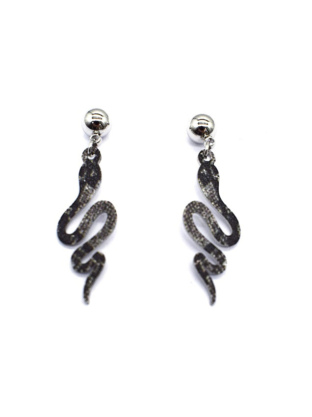 Cobra Earrings | Silver