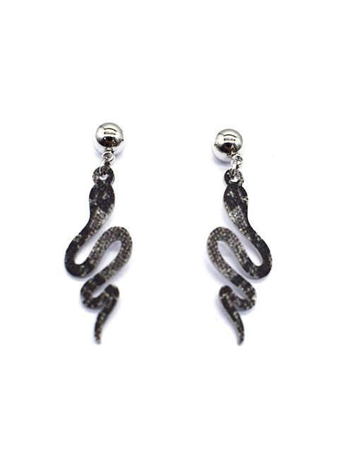 Cobra Earrings | Silver