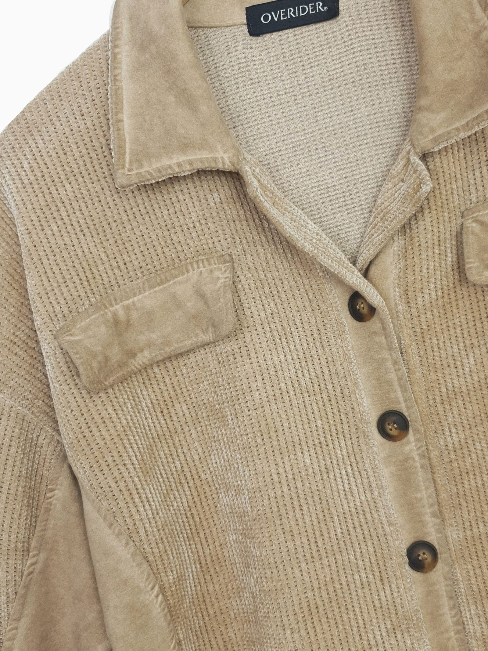 VERIKO | Corduroy Buttoned Jacket | Vintage Wash Tan