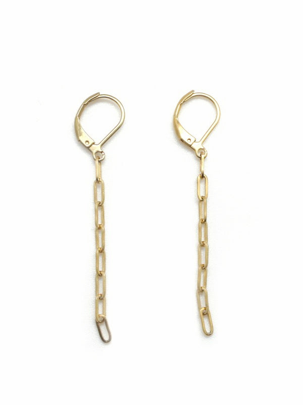 Small Link Chain Earrings