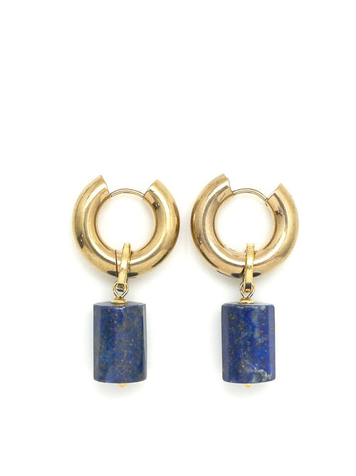 Lapis Lazuli  | Drop Earrings | Gold