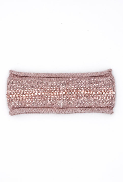 TAMARA | Knitted Headband Embellished | Tan