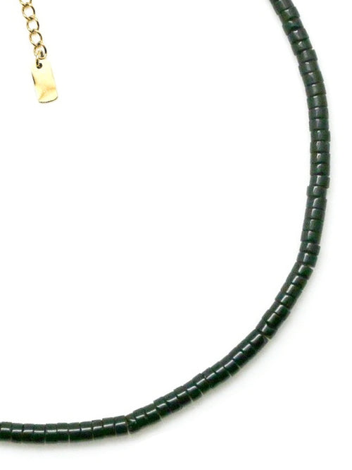 Jasper Stone Necklace Necklace | Black