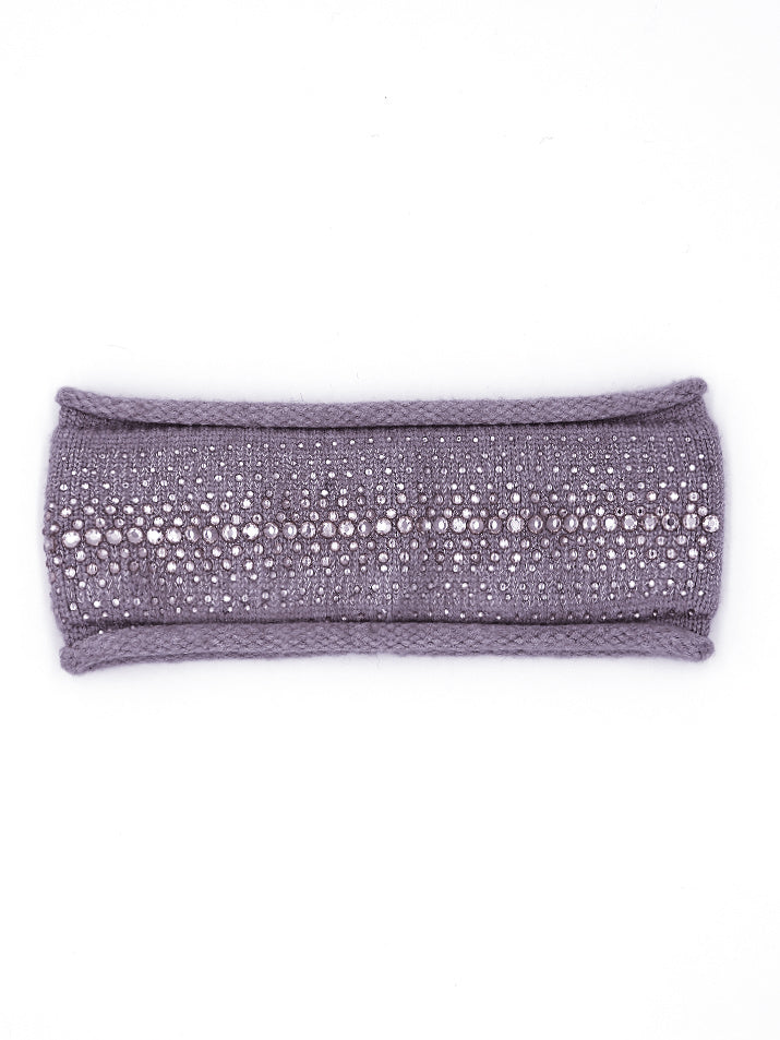 TAMARA | Knitted Headband Embellished | Grey