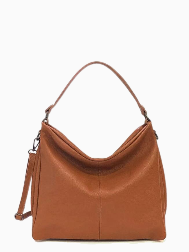 CASIA | Italian Leather Shoulder Bag | Caramel