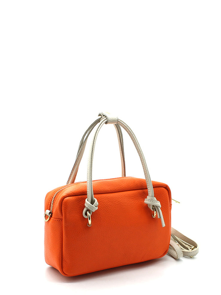 TATULI -  Leather Cross Body Bag | Orange