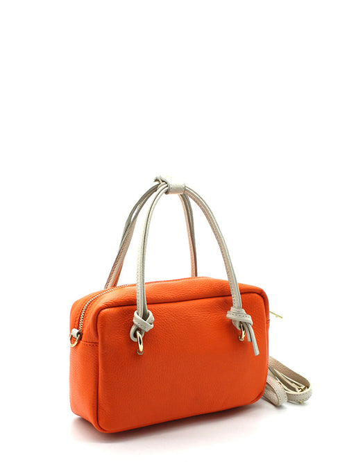 TATULI -  Leather Cross Body Bag | Orange