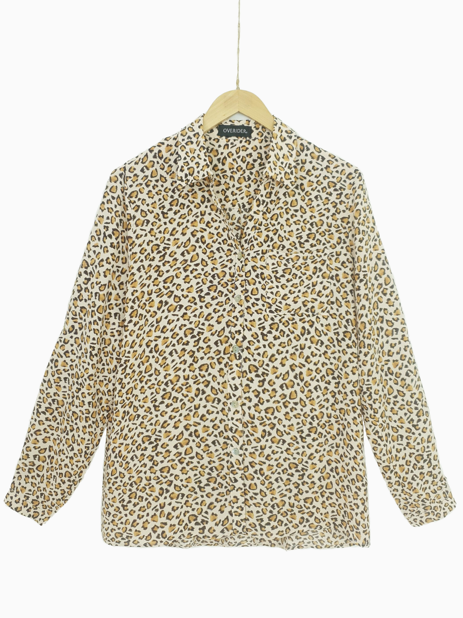 EVA | Leopard Print Fluid Shirt | Tan