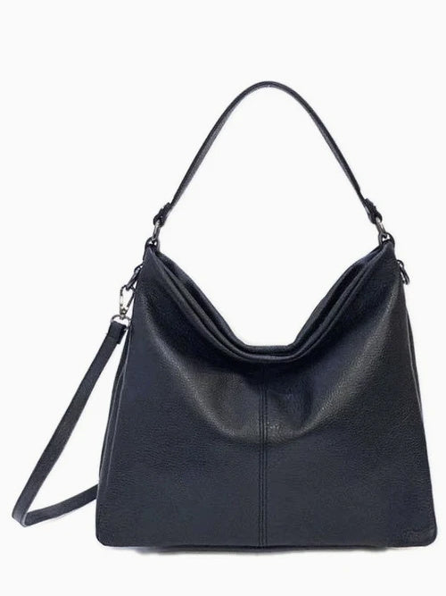 CASIA | Italian Leather Shoulder Bag | Black