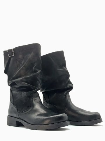 ELLE | Leather Ankle Boots | Black