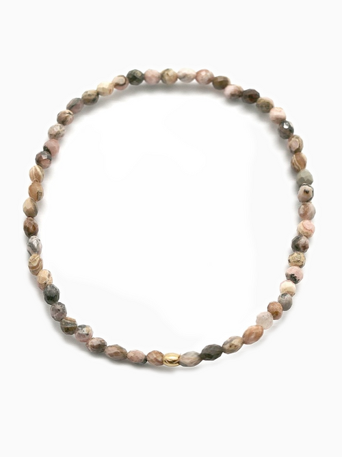 Natural Stone Bracelet | Rhodonite
