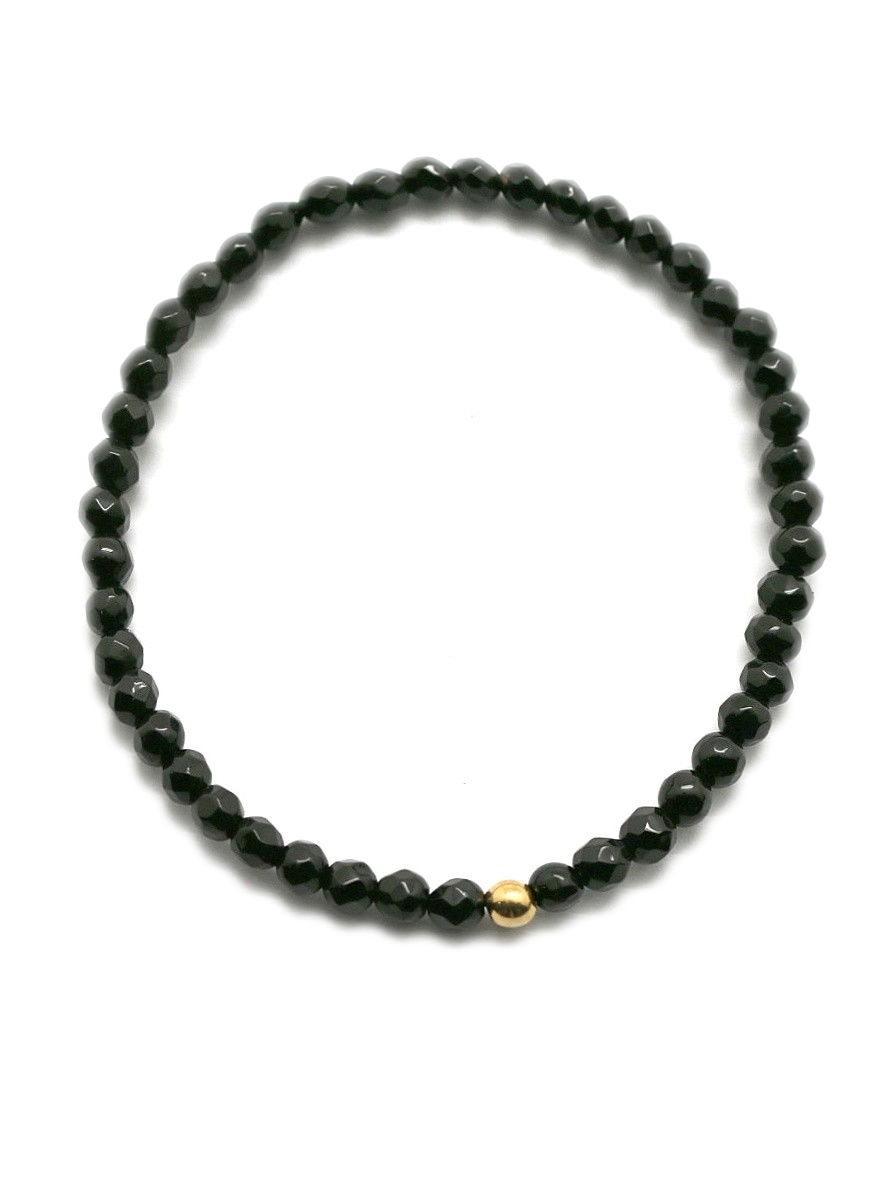 Natural Stone Bracelet | Black Onyx