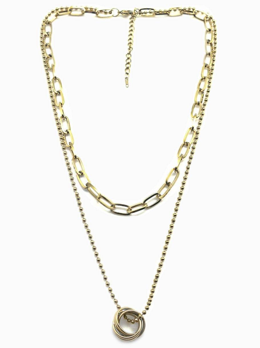 Two sales layer necklace