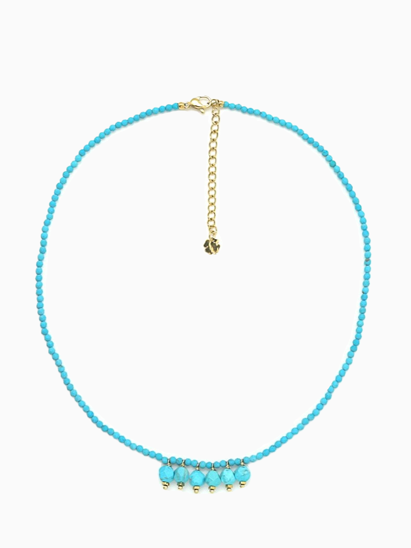 Single Strand Turquoise Stone Necklace