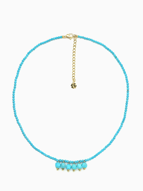 Single Strand Turquoise Stone Necklace