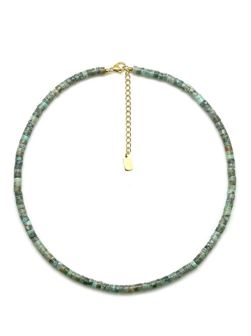 African Turquoise Stone Necklace Necklace | Earth