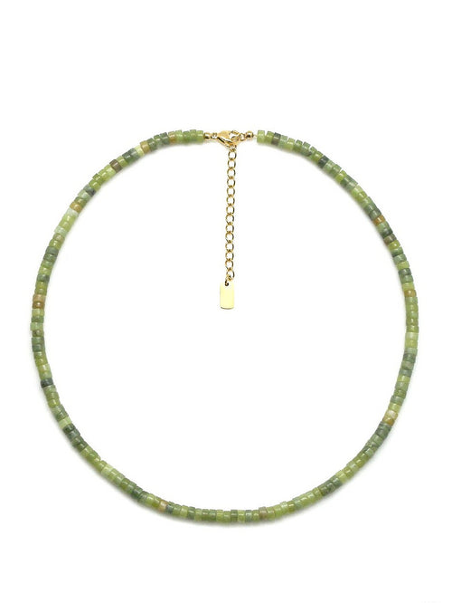 Serpentine Stone Necklace Necklace | Green