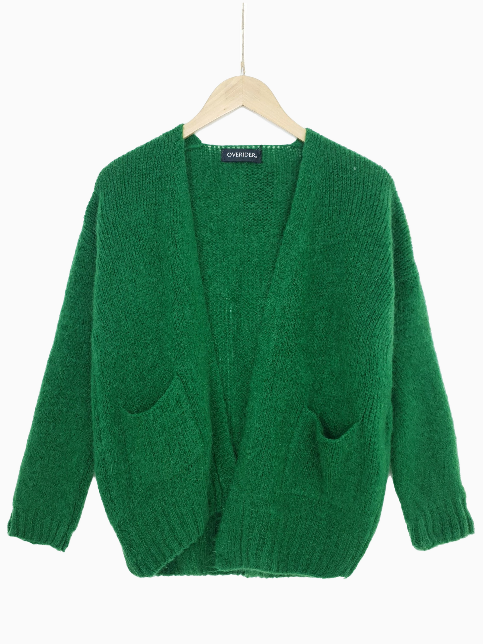 ELISE | Knitted Open Cardi | Green